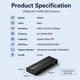 Внешний карман Blueendless M6NA для NVMe (PCIe) M2 SSD USB 3.2 Gen 2x2 Type-C - изображение 8