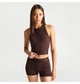 Спортивный топ женский Nike Pro Dri-Fit Crop Tank Brown M Коричневый FQ7934-227 - изображение 3