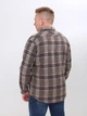 Сорочка чоловіча коричнева байкова картата 1712-63 XL - зображення 7