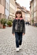 Куртка джинсова з капюшоном та стразами Kiddo Сірий розмір 122 (KIDDO-B45A7C433F4348F8A1CD7698EF878469) - зображення 1