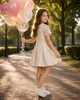 Костюм дитячий «Гіпюрова мрія» з брошкою Kiddo молочний 140 см - зображення 2