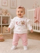 Костюм для девочки «Little Bunny» Kiddo пудровый 80 см - изображение 1
