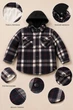 Сорочка утеплена картата Street Warm Kiddo бордовий 140 см - зображення 2