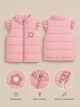 Жилетка стеганая Daisy Kiddo розовый 104 см - изображение 3