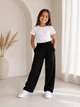 Штани для дівчинки SOFT GLAM PANTS (з камінчиками) Kiddo Чорний розмір 110 (KIDDO-9124C65A4507470BAF0C5FA743415107) - зображення 1