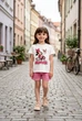 Костюм с бабочкой, розовые шорты Kiddo розовый 134 см - изображение 1