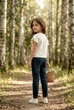 Футболка молочна з рюшами та написом "Just be Happy" Kiddo молочний 110 см - зображення 2