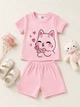 Комплект Happy Bunny Rib Kiddo розовый 80 см - изображение 3
