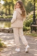 Жилетка демисезонная Soft с утяжкой на талии Kiddo бежевый 134 см - изображение 2