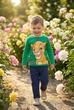 Кофта дитяча з принтом Сімби та написом "BE BRAVE!" Kiddo яскравий зелений 98 см - зображення 1