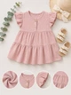 Платье Cotton Breeze Kiddo пудровый 80 см - изображение 3