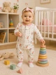 Ромпер Bunny Love для дівчинки Kiddo Молочний розмір 74 (KIDDO-4445BBCEE60744F39D4A61CBB89B91E2) - изображение 1