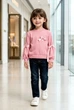 Кофта для девочки "Розовые бантики" Kiddo розовый 98 см - изображение 1