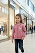 Кофта на молнии с объемной бабочкой и принтом Kiddo темно-пудровый с белым 116 см - изображение 1