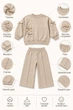 Костюм Bow Charm Kiddo бежевый 92 см - изображение 3