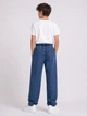 Джинсы straight-fit синие на резинке Kiddo синий 170 см - изображение 3