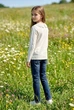 Кофта с кружевным воротничком Kiddo молочный 158 см - изображение 2