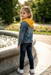 Куртка джинсова з капюшоном і стразами Kiddo Синій розмір 116 (KIDDO-8DA6E7525D93406CAA1E118001259DF5) - зображення 2