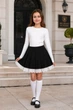 Спідниця-шорти Lace Bell Kiddo З білим мереживом розмір 134 (KIDDO-948AB71F4B5146F6879D3A2A7FA29B54) - изображение 1