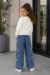 Комплект-двойка для девочки Denim Star Kiddo молочный 110 см - изображение 2
