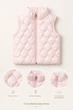 Жилетка стеганая Soft Kids Kiddo пастельный розовый 86 см - изображение 3