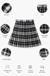 Юбка-плиссе Monochrome Chic Kiddo Черно-белая клетка 140 см - изображение 3
