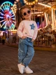 Комплект-двойка для девочки Denim Star Kiddo персиковый 98 см - изображение 1