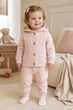 Костюм детский вязаный Little Kiddo розовый 80 см - изображение 1