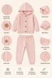 Костюм детский вязаный Little Kiddo розовый 80 см - изображение 3
