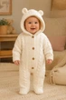 Комбинезон теплый вязаный Little Bear Kiddo молочный 74 см - изображение 1