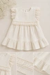 Платье муслиновое Emilia Kiddo молочный 80 см - изображение 3