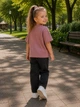 Футболка Bow Print Kiddo Пудра розмір 98 (KIDDO-9C4747510B1E42BB9365FA8462A8A5C4) - изображение 2
