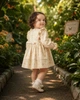 Платье льняное с цветочным принтом “Floral Linen” Kiddo молочный 80 см - изображение 2