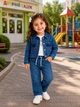 Комплект-тройка для девочки “Blue Diamond” Kiddo синий 92 см - изображение 1