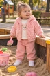 Комплект-тройка с пушистой кофтой Teddy Kiddo розовый 68 см - изображение 1