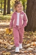 Костюм-двойка теплый с бантиком Kiddo розовый 92 см - изображение 1