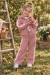 Костюм теплый Blossom Line с лампасами Kiddo розовый 98 см - изображение 1