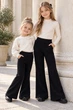 Штани мікровельветові «Cozy Flare» Kiddo Чорний розмір 98 (KIDDO-D513A7BF2BA94A6C81BD18D30B42880B) - зображення 1