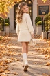 Комплект з альпаки «Elegant Girl» преміум якість Kiddo Кремовий розмір 104 (KIDDO-4155F4B65C544B649D149BD070B35F19) - зображення 2