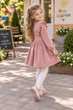 Тепла сукня Crystal Ruffle з оксамитового трикотажу Kiddo Пудра розмір 98 (KIDDO-D1EE54D5EAFA48F28511A063DB1F293C) - изображение 2