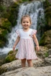 Платье белое муслиновое с принтом сердечек и аппликацией мишки Kiddo белый с красным 92 см - изображение 1