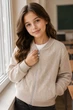 Кофта на блискавці з розсипом камінчиків Kiddo Бежевий розмір 116 (KIDDO-94CD9EBBF8A04CC7B046FCF9AF307B2F) - изображение 1