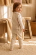 Комплект-трійка в’язаний Cozy Baby Kiddo бежевий 74 см - зображення 2