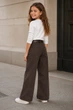 Джинси трендові Wide Leg «Heart» Kiddo Шоколад розмір 116 (KIDDO-E1F2EBF0C92E48909CE1D623610007DE) - зображення 2