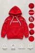 Худі Exchange Kiddo червоний 128 см - зображення 3