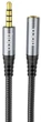 Кабель AUX Hoco UPA20 3.5mm to 3.5mm 1m Metal Gray - зображення 1