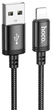 USB Кабель Hoco X89 Wind USB-A to Lightning 2.4A 1m Black - зображення 1