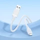 Кабель BOROFONE BX115 Lotto silicone charging data cable iP White - зображення 5