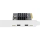 EB-LINK Desktop PCIE X4 to Dual Type-C Expansion Card, High Speed Dual-Port Internal Type-C Adapter Card, Independent Power Free Design, Supports Small Cases - изображение 3