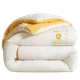 Одеяло Grace Class A Fabric Весна-Осень Четыре сезона Двуспальное студенческое общежитие Одеяло для кондиционера 6 шт. 200*230 см Кремово-желтый - изображение 4
